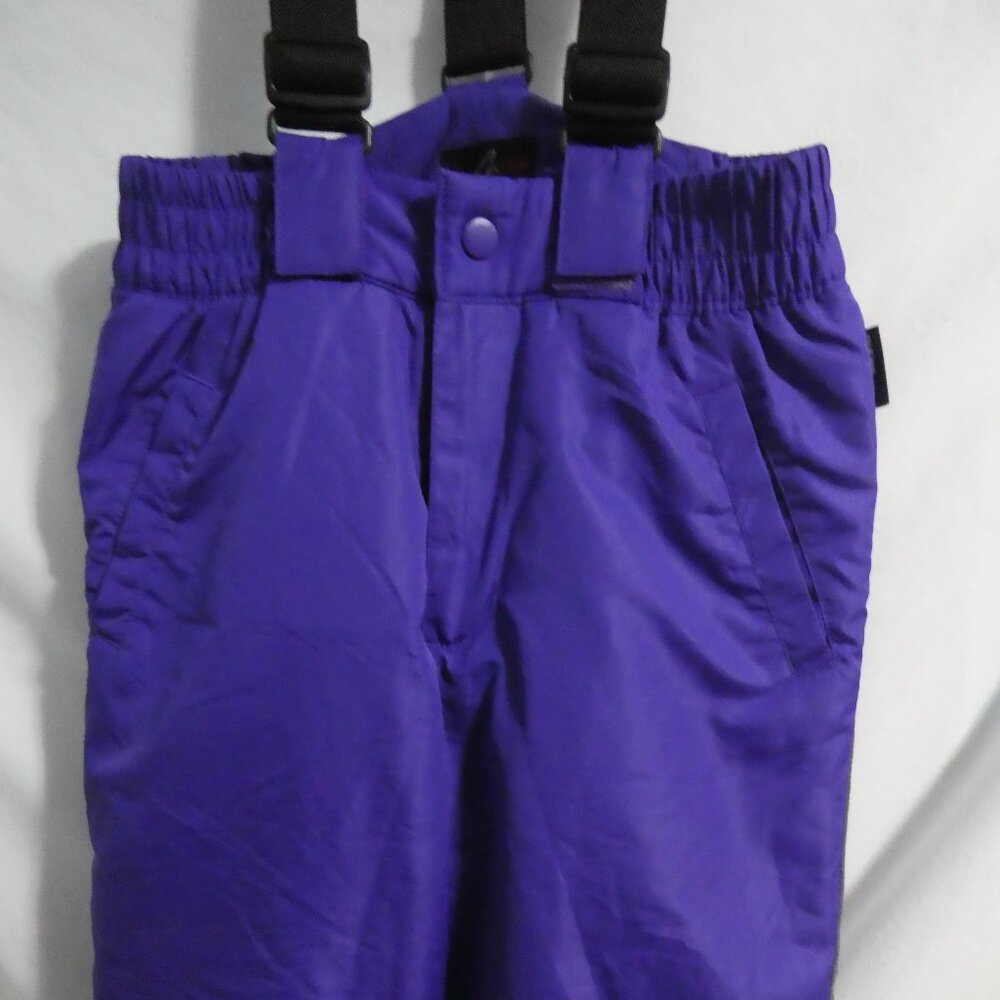 ALPINETEK | medium 12 (10-12) | Purple Ski - Snow - Snowboard Pants W/ Suspender - Picture 4 of 15
